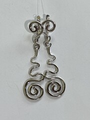 Моза  (серьги из серебра)