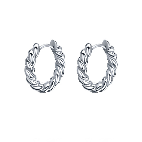 Серьги HELIX RINGS серебро