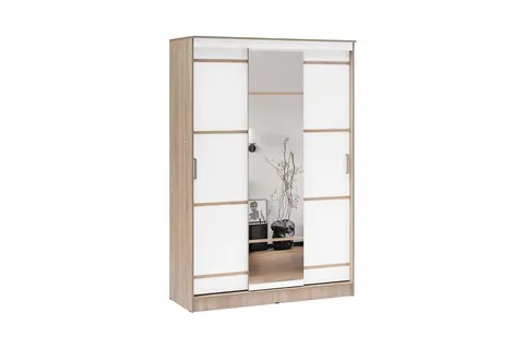 Шкаф-купе Сакура 1.5 м дуб сонома / белый