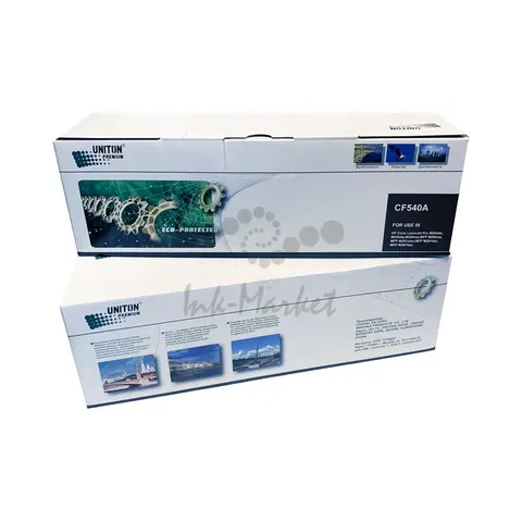 Совместимый картридж UNITON Premium CF540A (203A) для HP Color LJ M254, M280, M281 черный (1,4K) GREEN LINE (Eco Protected)