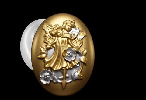 Силиконовый молд Камея Юная Фея № 30