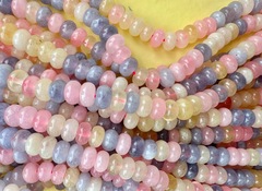 Нить бусин из кварца 8мм, рондель