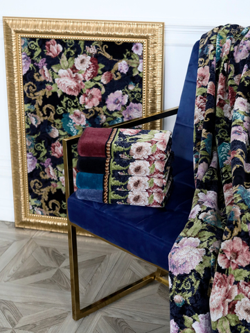 Плед 150x230 Feiler Elisaveta 225 schwarzblau иссиня-черный