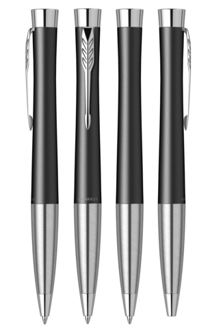 Ручка шариковая Parker Urban Core K314 Muted Black CT (2143639)