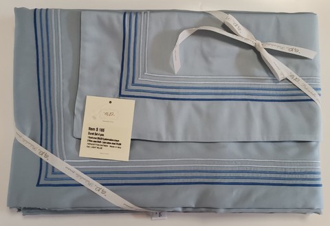 Постельное белье 2 спальное евро Palombella S.185 light blue