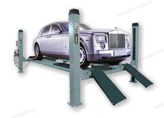 Подъемник четырехстоечный г/п 5500 кг платформы для сход-развала KraftWell KRW5.5WA