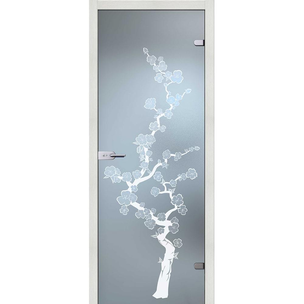 Стоимость Межкомнатная стеклянная дверь АКМА Сакура стекло бесцветное матовое sakura-esh-vait-melinga-dvertsov-min.jpg