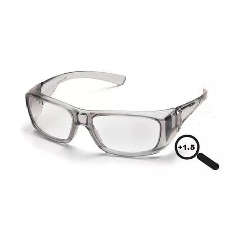 Очки-лупа SG7910D15 (+1,5) , уд./прочный поликарбонат, прозрачные, защита от царапин