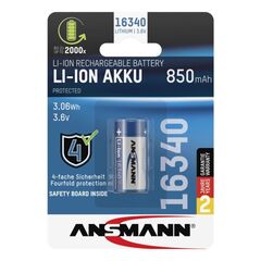 Аккумулятор ANSMANN 16340 / RCR123 LI-ION 3.6V, 850mAh