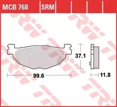 Колодки тормозные дисковые MCB768