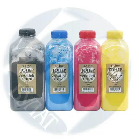 Тонер с девелопером БУЛАТ s-Line VersaLink C7020 для Xerox VersaLink C7020 (Жёлтый, банка 260 г)