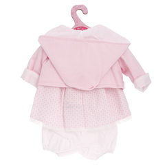 Munecas Antonio Juan Одежда для кукол и пупсов 40 - 45 см, платье с кружевом, куртка, трусики (91042-31)