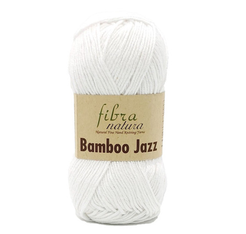 Пряжа Fibra Natura Bamboo Jazz 201 белый (уп.10 мотков)