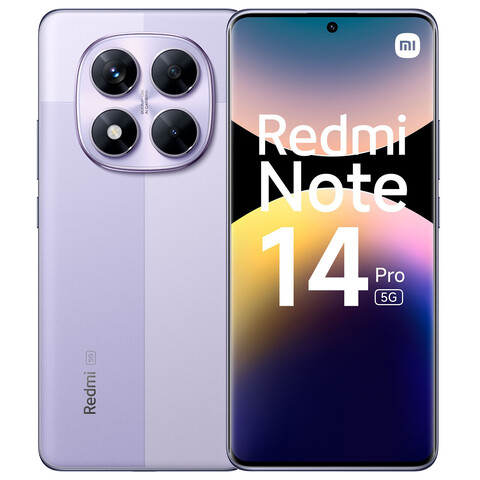 Смартфон Xiaomi Redmi Note 14 Pro 5G 12/512 ГБ Global, Dual nano SIM+ eSIM, Фиолетовый | Lavender Purple