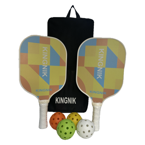 Набор ракеток для пиклбола Kingnik Pickleball T-300 Racket Set blocks orange