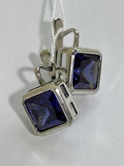 Квадрат  (серьги из серебра)