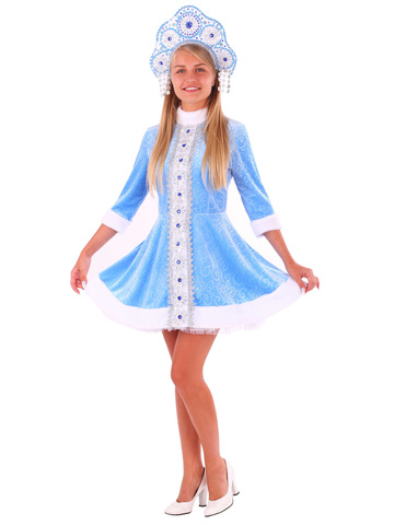 Новогодний костюм взрослый Снегурочка Лиза