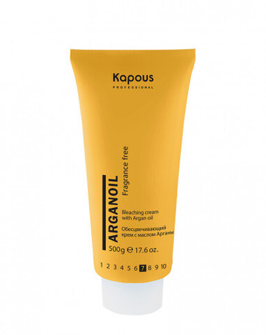 Крем осветляющий с маслом арганы Arganoil Kapous Professional 500 гр