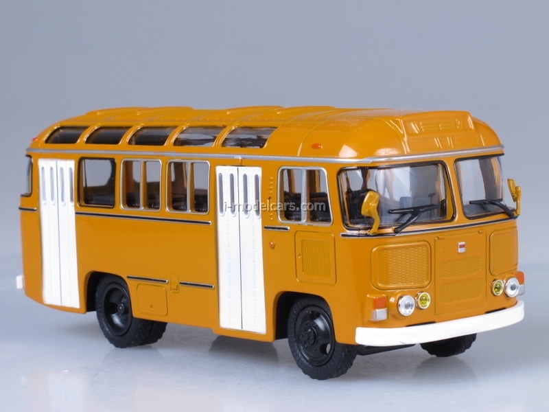 MODEL CARS Ikarus-280.64 planetary doors yellow Soviet Bus 1:43