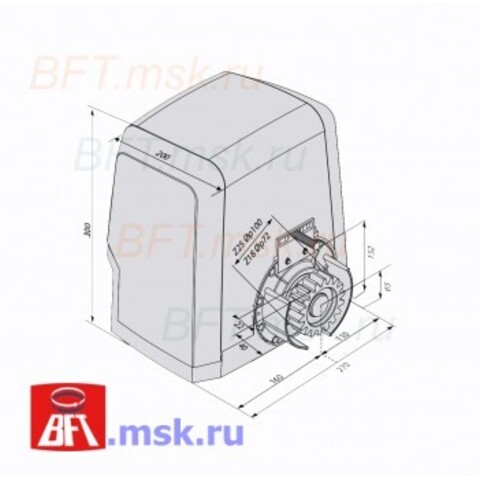 Ares BT A1500 Привод для откатных ворот