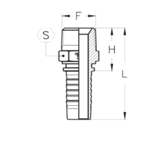 Фитинг DN 20 BSPT 1 TIEFFE