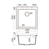 Кухонная мойка Omoikiri Bosen 47-CH Tetogranit/шампань 4993593
