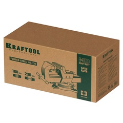 KRAFTOOL FORGE--180/230, с регулировкой компенсации люфта, кованые стальные тиски (32700-230)