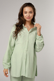 Рубашка для беременных 14825 салатовый