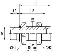 Штуцер FDE DL42 BSP 1.1/2" (корпус) CAST