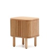 Mailen Прикроватная тумбочка из ясеневого шпона с натуральной отделкой 50 x 55 см