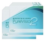 *Комплект* Контактные линзы на месяц Pure Vision 2 (Пью Вижн 2) (12 ...
