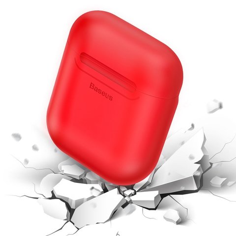 Беспроводное зарядное устройство Baseus wireless charger for Airpods Red