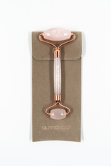 ALMASPA Роллер из розового кварца в бархатном мешочке