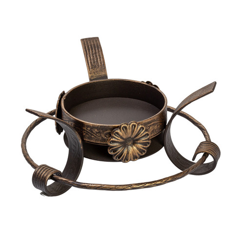 Кованая подставка садж с ромашкой