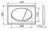 Alcaplast M75 Клавиша смыва для унитаза