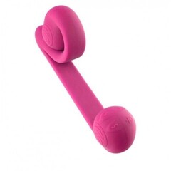 Вибромассажер для двойной стимуляции Snail Vibe розовый