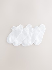Носки хлопковые с рюшами для девочки Next AU2-577, 5 шт., Белый