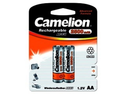 Аккумулятор Camelion AA 2500 mAh Ni-Mh BL2