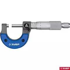 ЗУБР 0 - 25 мм, гладкий механический микрометр, Профессионал (34480-25)