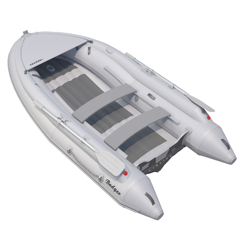 Надувная ПВХ-лодка BADGER Air Line 420S с штормовым бортом, Серый