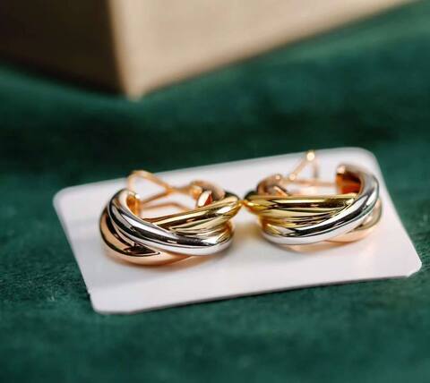 Серьги Cartier VGOLD Тринити
