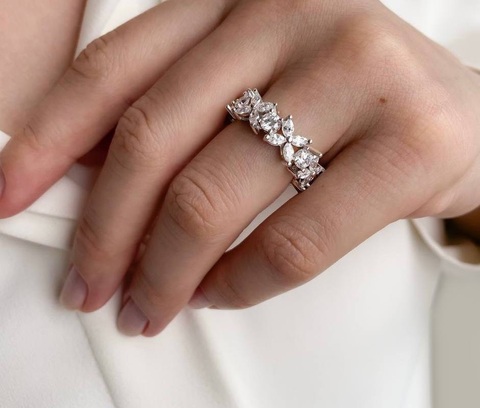 Кольцо дорожка Маркиз Tiffany