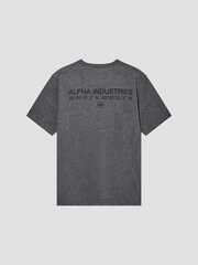 Футболка Alpha Industries Code Graphic Tee Dark Charcoal Heather (Темно-серый)