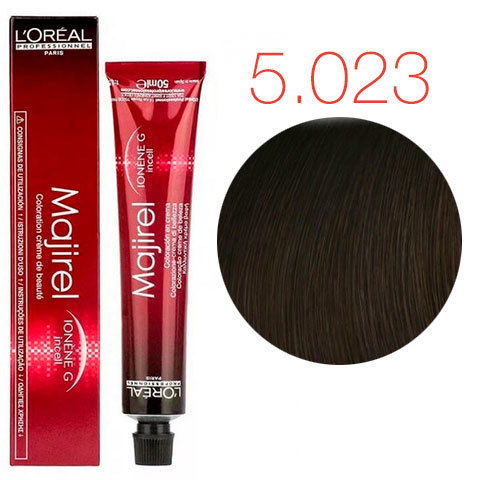 L'Oreal Professionnel Majirel French Brown 5.023 (Светлый шатен натуральный перламутрово-золотистый) - Краска для волос