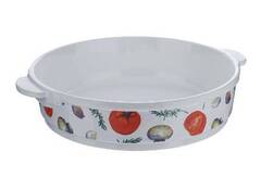 Форма для выпечки керамическая Едим дома Прованс PRV069 круглая, 26х6 см
