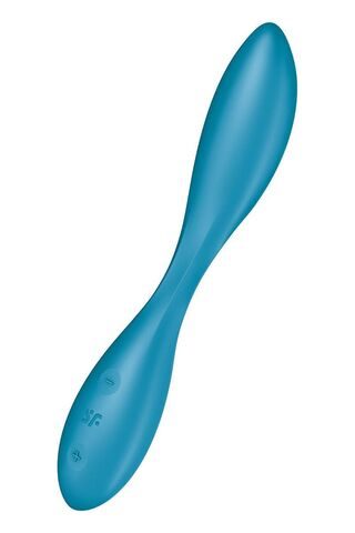 Синий гибкий вибратор Satisfyer G-Spot Flex 1 - 19,5 см. - Satisfyer 4043784