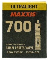 Велокамера Maxxis Ultralight 700x33/50 Вело 48 мм