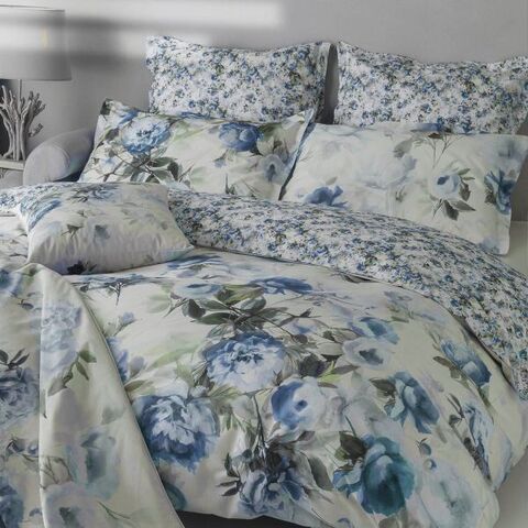 Постельное белье 1.5 спальное Mirabello Moon Peony U04 azzurro