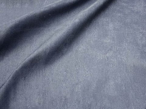Портьерная однотонная негорючая ткань Феникс синий