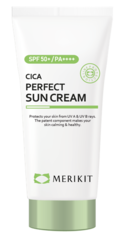 Merikit Крем солнцезащитный питательный SPF50+ - Merikit Cica Perfect Sun Cream SPF50+, 60 мл